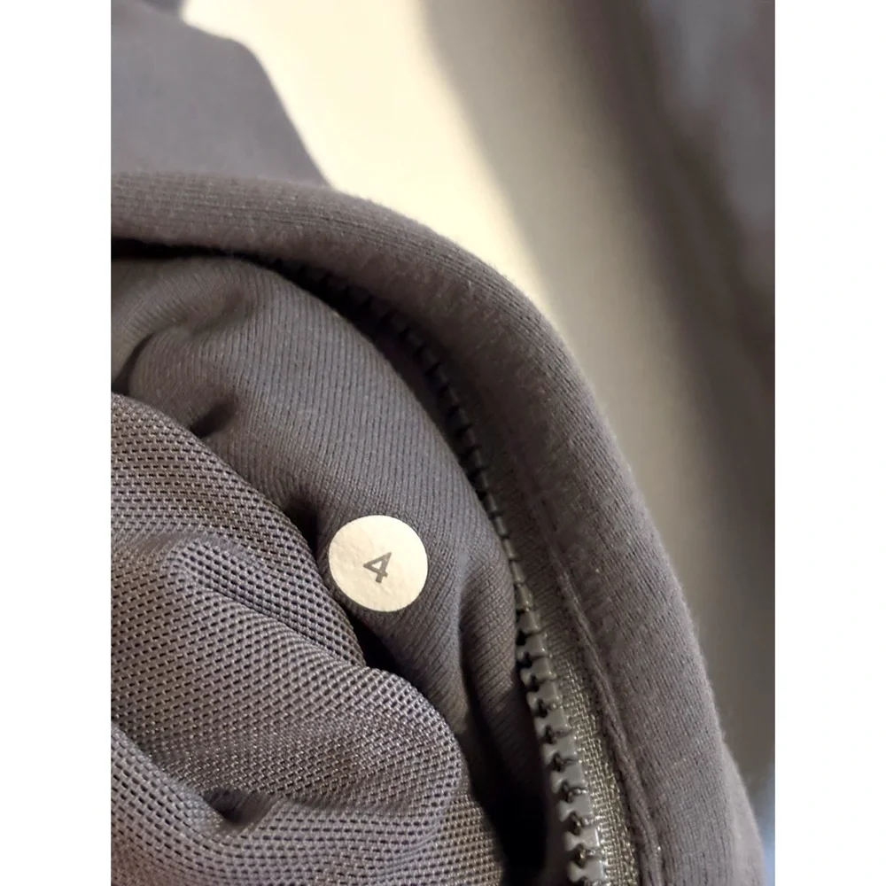 Lululemon Nice Asana Jacket Brushed‎ Fleece Gray